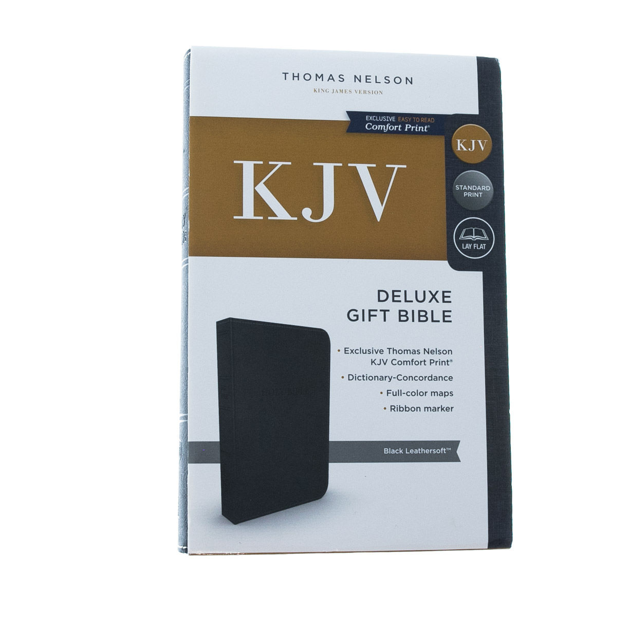 Image of KJV, Deluxe Gift Bible, Imitation Leather, Black, Red Letter Edition