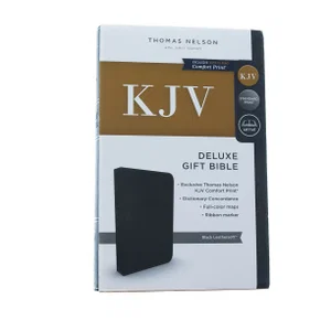 KJV, Deluxe Gift Bible, Imitation Leather, Black, Red Letter Edition