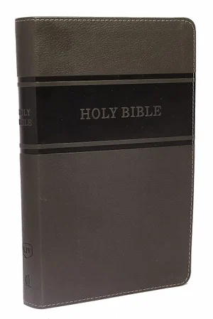 KJV Deluxe Gift Bible Comfort Print-Grey Leathersoft