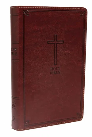KJV Deluxe Gift Bible Comfort Print -Rich Auburn Leathersoft