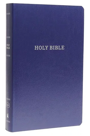 KJV Gift & Award Bible -Comfort Print-Navy Blue Leatherflex