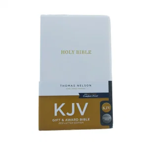 KJV Gift & Award Bible -Comfort Print-White Leatherflex