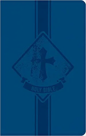 KJV Kids Bible, Thinline Edition, Navy Leathertouch