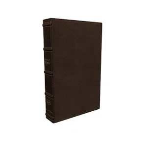 KJV Verse-By-Verse Reference Maclaren Large Print Brown Genuine Leather Indexed
