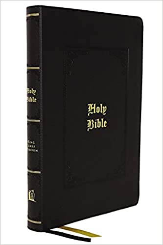 Image of KJV Thinline Bible, Large Print, Black Leathersoft