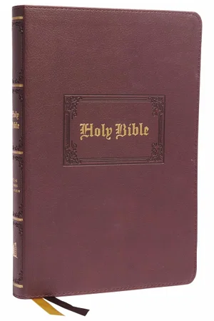 Kjv Thinline Bible, Large Print, Brown Leathersoft