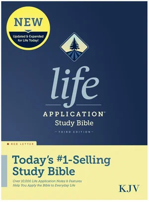 KJV Life Application Study Bible Navy Hardcover