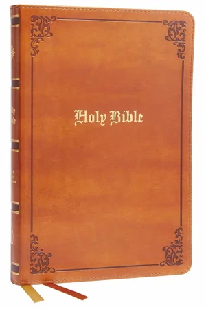 Kjv Thinline Bible, Large Print, Tan Leathersoft