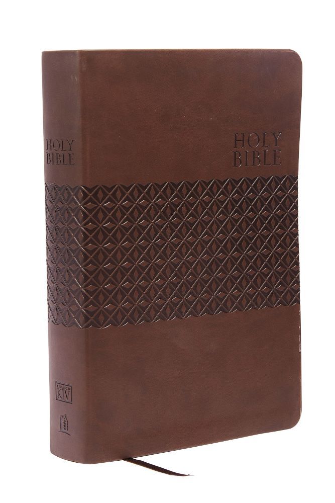 Image of KJV Study Bible, Large Print, Imitation Leather, Brown,