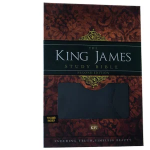 KJV Study Bible Second Edition-Black Bonded Leather Indexed