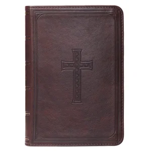 KJV Compact Large Print Lux-Leather Dark Brown