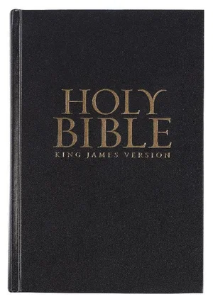 KJV Large Print Black Hardcover Pew Bible