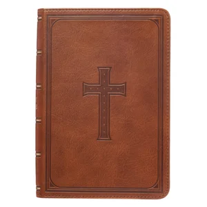 KJV Compact Large Print Lux-Leather Tan - Large Print