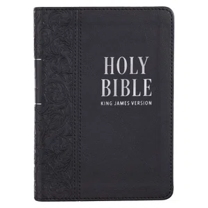 KJV Black Faux Leather Large Print Compact Bible