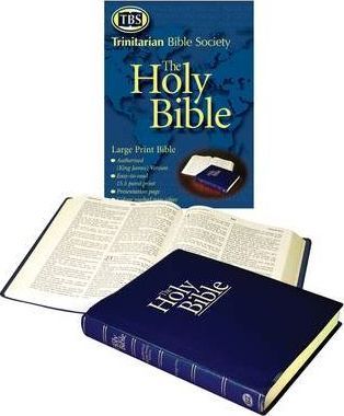 Image of KJV Large Print Bible-Blue Imitation Leather