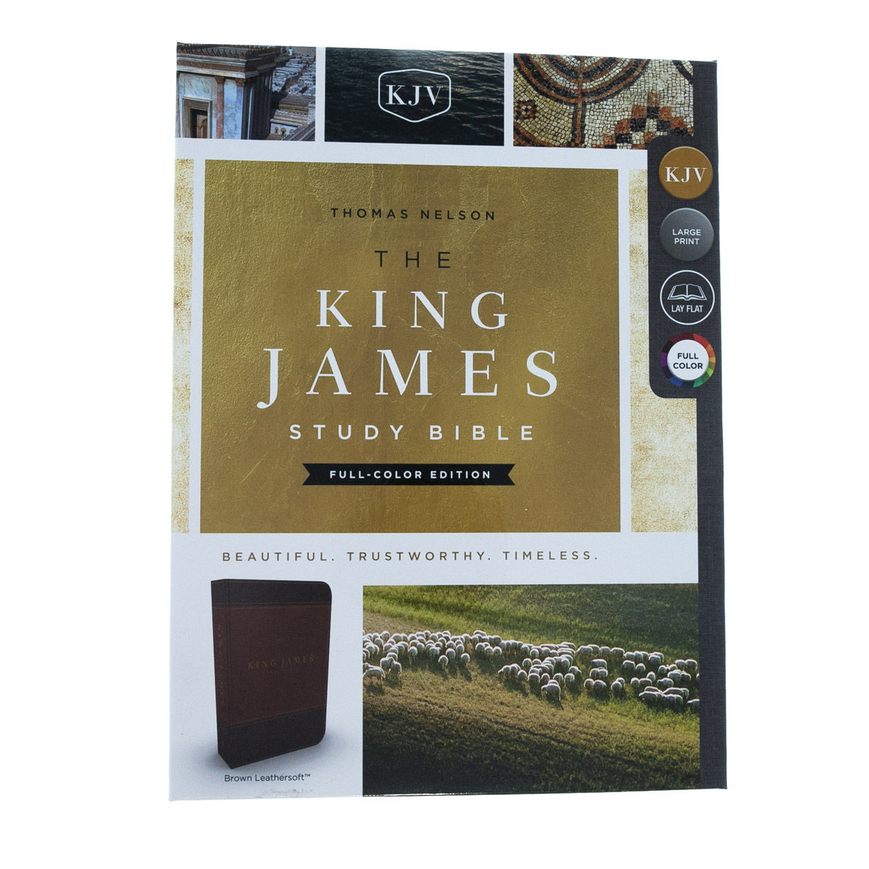 Image of KJV Study Bible, Brown, Imitation Leather, Full-Color Edition