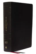 KJV Study Bible, Genuine Leather Black, Indexed, Full-Colour Edition