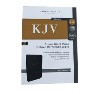 KJV, Deluxe Reference Bible, Super Giant Print, Black, Indexed