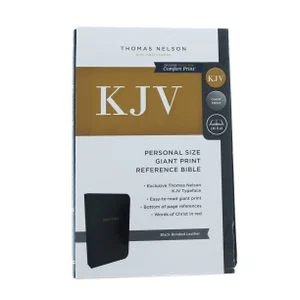 KJV, Reference Bible, Personal Size Giant Print, Black Bonded Leather