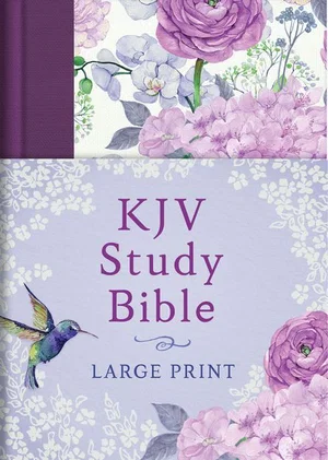 KJV Study Bible - Large Print [Hummingbird Lilacs] - Large Print
