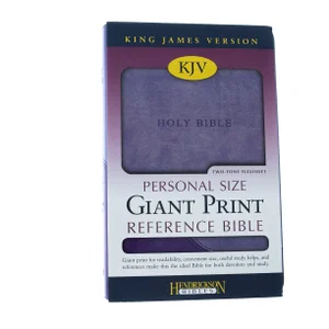 KJV Personal-Size Giant-Print Reference Bible, Lilac/Violet Flexisoft