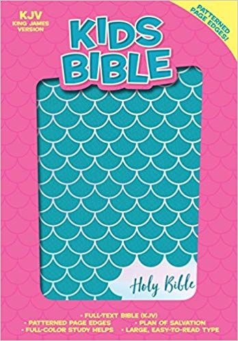 KJV Kids Bible, Aqua LeatherTouch Imitation Leather