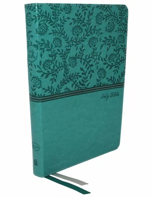 KJV, Thinline Bible, Large Print, Leathersoft, Green