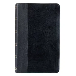 KJV Giant Print Thumb Index Edition: Black LuxLeather