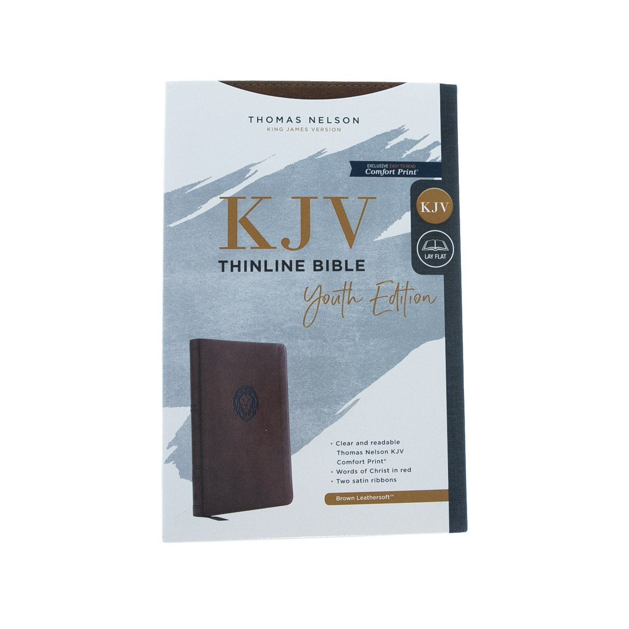 Image of KJV, Thinline Bible Youth Edition, Leathersoft, Brown