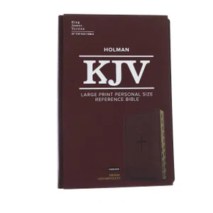 KJV Large Print Personal Size Reference Bible, Brown Leathertouch Indexed