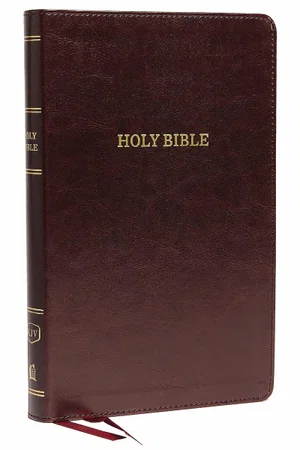 KJV, Deluxe Thinline Reference Bible, Leathersoft, Burgundy, Comfort Print