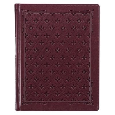 Image of KJV Large Print Notetaking Bible Burgundy Faux Leather