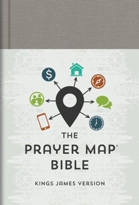 Image of The KJV Prayer Map Bible  -Gray Weave