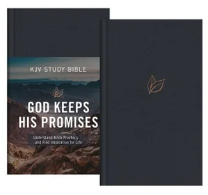 The God Keeps His Promises KJV Study Bible [Slate Leaf]