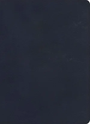 KJV Single-Column Wide-Margin Bible, Navy Leathertouch