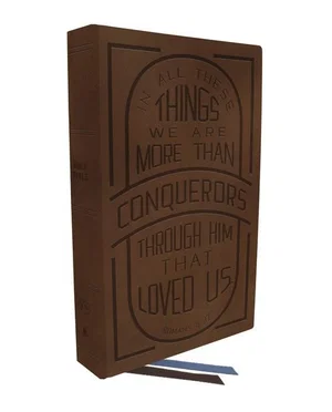 KJV Large Print Verse Art Cover Bible - Brown