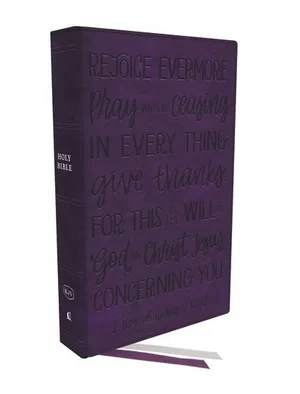 KJV Large Print Centre-Column Reference Bible - Purple