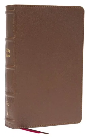 KJV Personal Size Large Print Genuine Leather - Brown