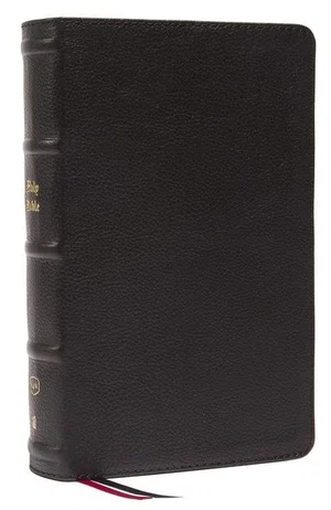 KJV Personal Size Large Print Genuine Leather - Black