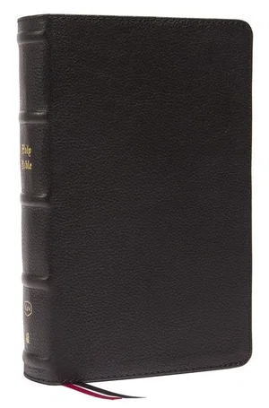 KJV Personal Size Large Print Genuine Leather - Black