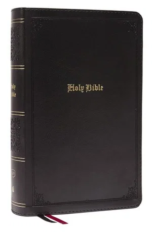 KJV Personal Size Large Print Genuine Leather - Black