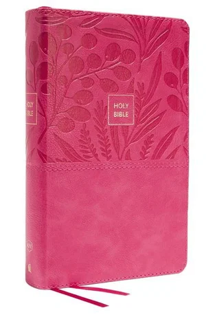 KJV Personal Size Large Print Single-Column Reference Bible - Pink