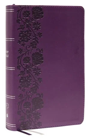 KJV Personal Size Large Print Single-Column Reference Bible - Purple