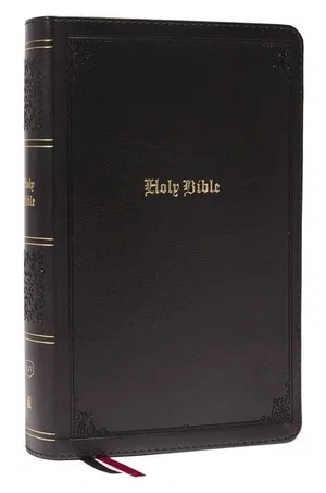 KJV Personal Size Large Print Single-Column Reference Bible - Black