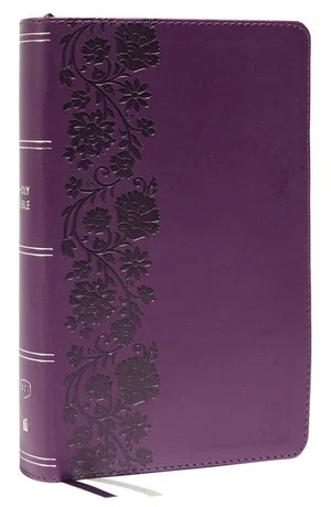 KJV Personal Size Large Print Single-Column Reference Bible - Purple