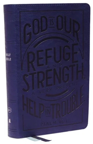 KJV Personal Size Reference Bible, Verse Art Cover - Black