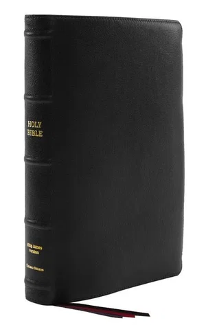 KJV Thinline Bible, Large Print - Black (Indexed)