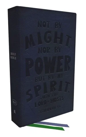 KJV Thinline Youth Edition Bible, Verse Art Cover - Blue