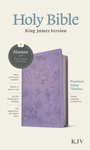 KJV Premium Value Thinline Bible Lavender - Filament Enabled