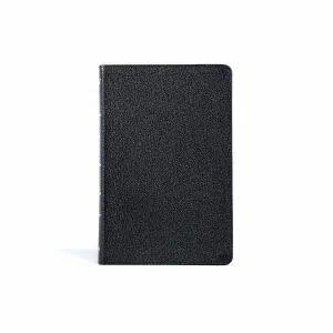 KJV Thinline Bible, Black Genuine Leather